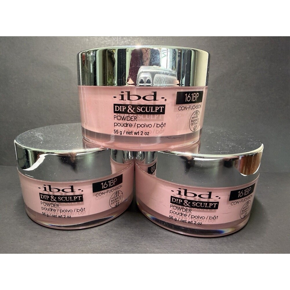 IBD Dip & Sculpt Acrylic Dip Powder Soft Pink Lot of 3 – 2 oz Each – 6 oz Total